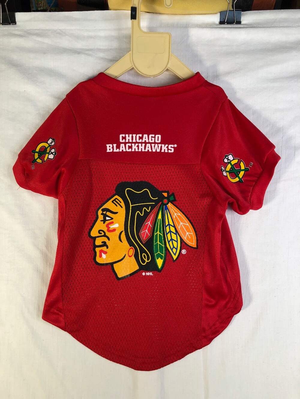 Chicago Blackhawks Jersey In Red. For Pet Dog or Cat.